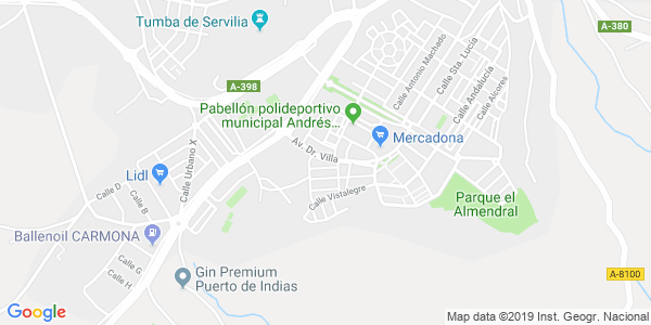 Mapa dirección Arcadia - Carmona