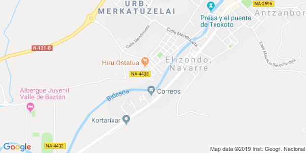 Mapa dirección Baztan [ACTUALMENTE CERRADA]