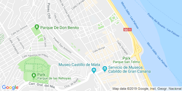 Mapa dirección Casa de los Enigmas - Las Palmas de Gran Canaria