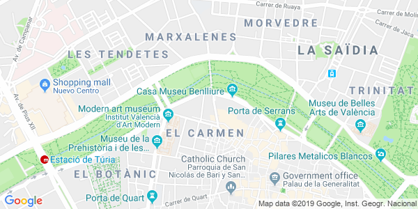 Mapa dirección Claustrophobia - Valencia