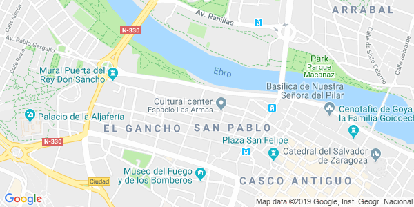 Mapa dirección Clue Hunter - Zaragoza