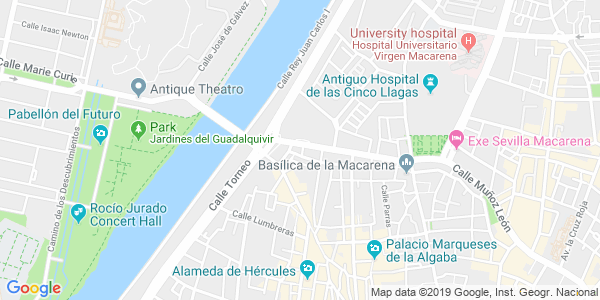 Mapa dirección Cluedo Sevilla