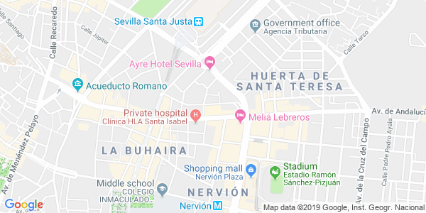 Mapa dirección Coco Room - Sevilla