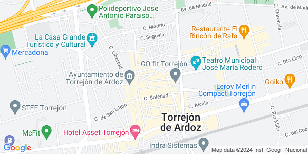 Mapa dirección Coco Room - Torrejón de Ardoz