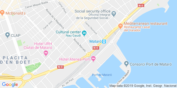 Mapa dirección Cubick - Mataró