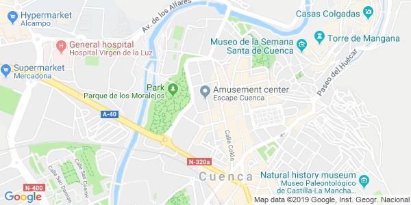 Mapa dirección Escape Cuenca