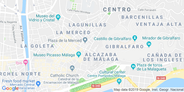 Mapa dirección Escape Málaga