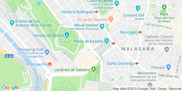 Mapa dirección Escape Room a domicilio