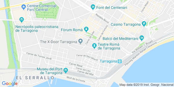 Mapa dirección Escape Room Tarragona