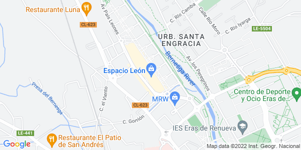 Mapa dirección Escapology León