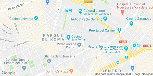 Mapa dirección EXIT/SALIDA - Zaragoza