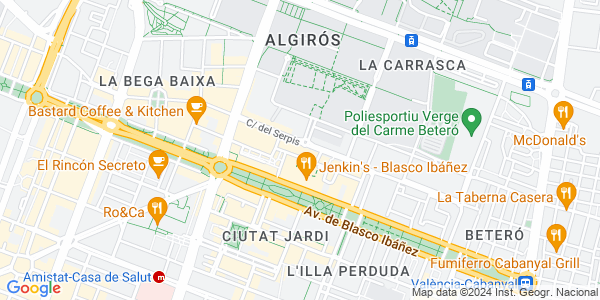 Mapa dirección Experiencity Valencia