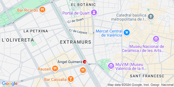 Mapa dirección Get Out - Valencia