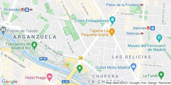 Mapa dirección Madrid Terror Escape Room