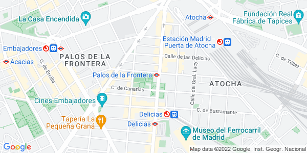 Mapa dirección Fox in a box - Madrid