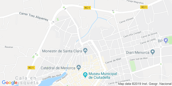 Mapa dirección Menorca Room Escape