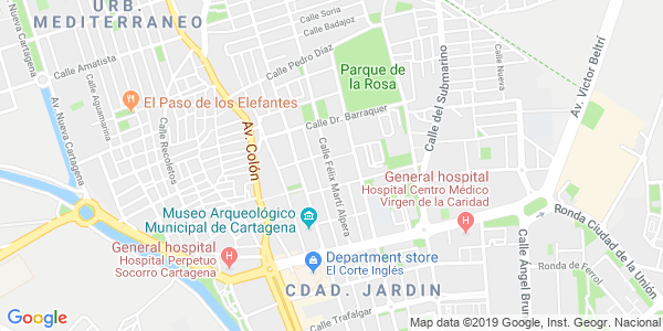 Mapa dirección Mysterium - Cartagena