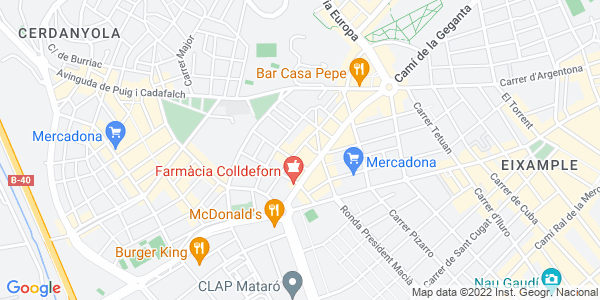 Mapa dirección Nekros - Mataró