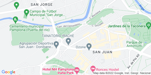 Mapa dirección Ostium Escape Room Games Pamplona