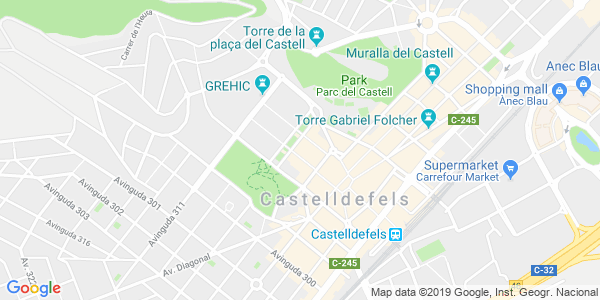 Mapa dirección Sala Enigma - Castelldefels