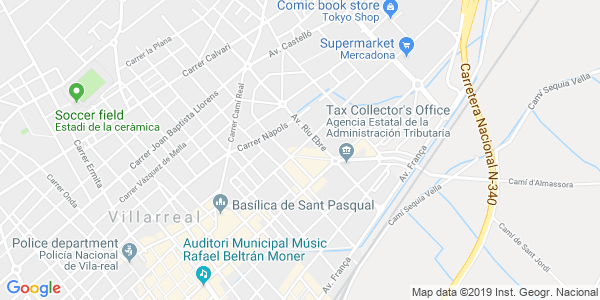 Mapa dirección Sala Enigma - Villarreal [ACTUALMENTE CERRADA]