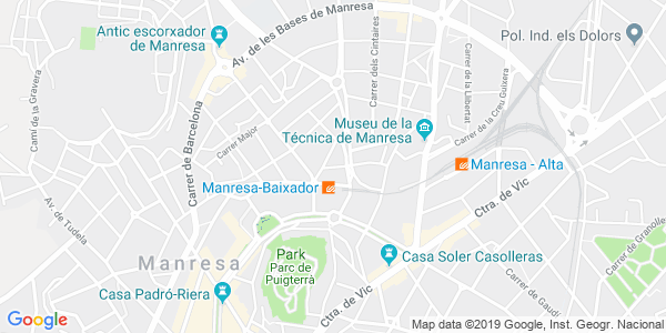 Mapa dirección Secret Room Escape - Manresa