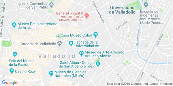 Mapa dirección The Key - Valladolid
