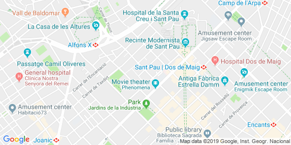 Mapa dirección The Rombo Code - Barcelona