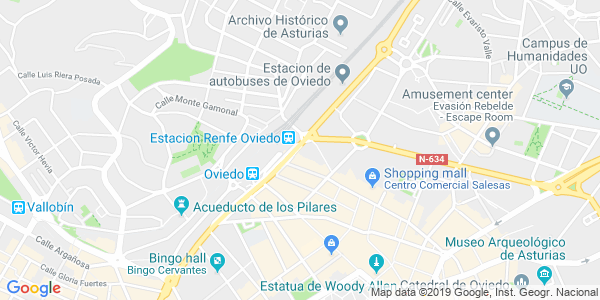 Mapa dirección Yurmuvi - Oviedo